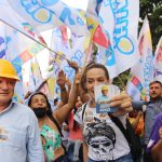 Ramalho da Construção faz caminhada com apoiadores em Santo Amaro, na zona sul de São Paulo