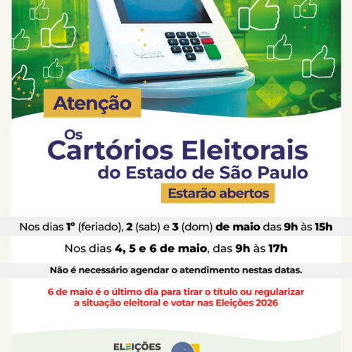 Monte Alto estende horário de atendimento no Cartório Eleitoral para facilitar a regularização de títulos