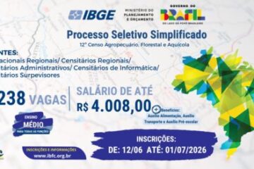 IBGE lança seleção com 8.238 oportunidades temporárias para nível médio em todo o país