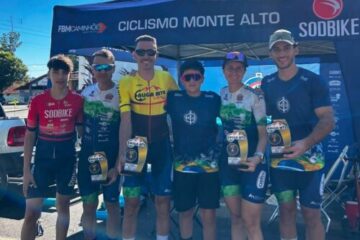 Ciclistas de Monte Alto brilham e sobem ao pódio na 4ª etapa da ALiga MTB