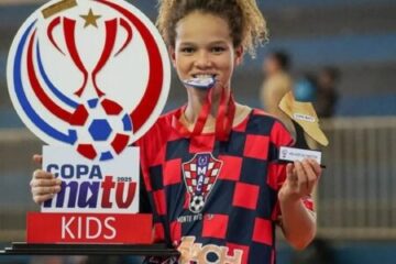 Emanueely, a jovem promessa de Monte Alto, brilha no futebol feminino do Mirassol aos 12 anos