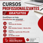Etec Alcides Cestari lança curso gratuito de Vendas para interessados