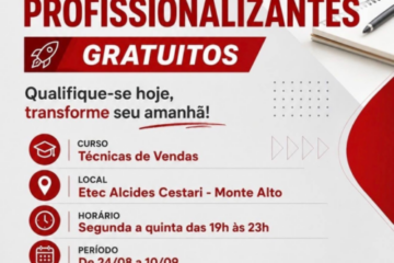 Etec Alcides Cestari lança curso gratuito de Vendas para interessados