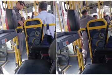 Motorista é removido à força de coletivo por polícia após solicitar passagem