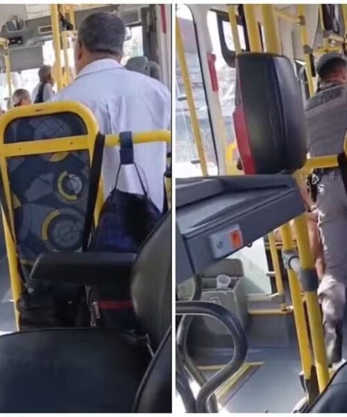 Motorista é removido à força de coletivo por polícia após solicitar passagem