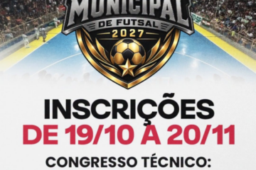 Monte Alto dá início às inscrições para o Campeonato Municipal de Futsal 2027